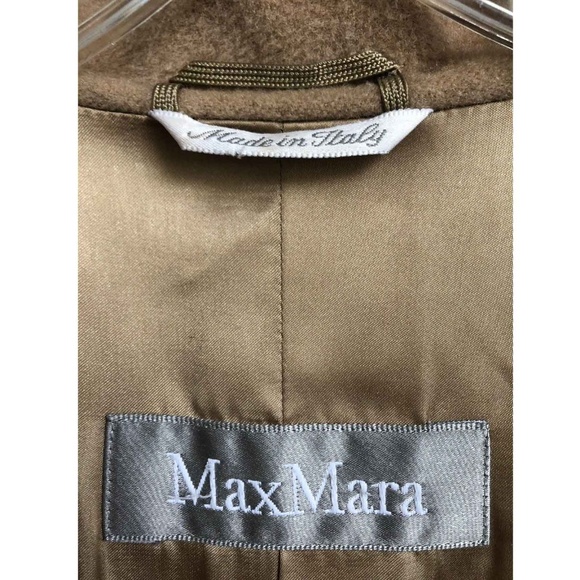 Max Mara Women’s Long Button Coat Side Slits Sz 2 - Picture 8 of 8